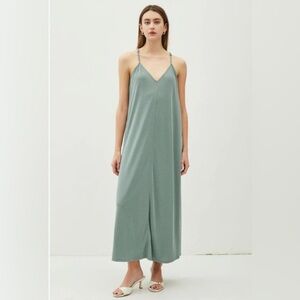 BE COOL Sage Green Maxi Dress